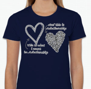 “This is what I want in relationship, and this is relationship” T-shirt