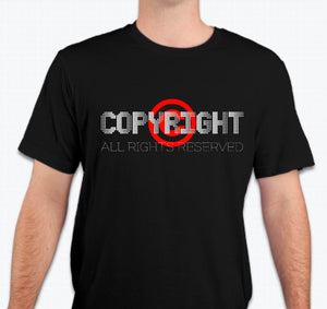 “Copyright. All rights reserved” Unisex T-shirt