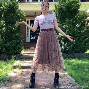 Polka dots tulle skirt