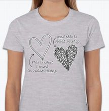 Load image into Gallery viewer, “This is what I want in relationship, and this is relationship” T-shirt